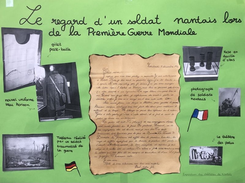 Réalisation avec les 3D d’une exposition sur la Première Guerre Mondiale à l’occasion du 105e anniversaire de la signature de l’armistice du 11 novembre 1918